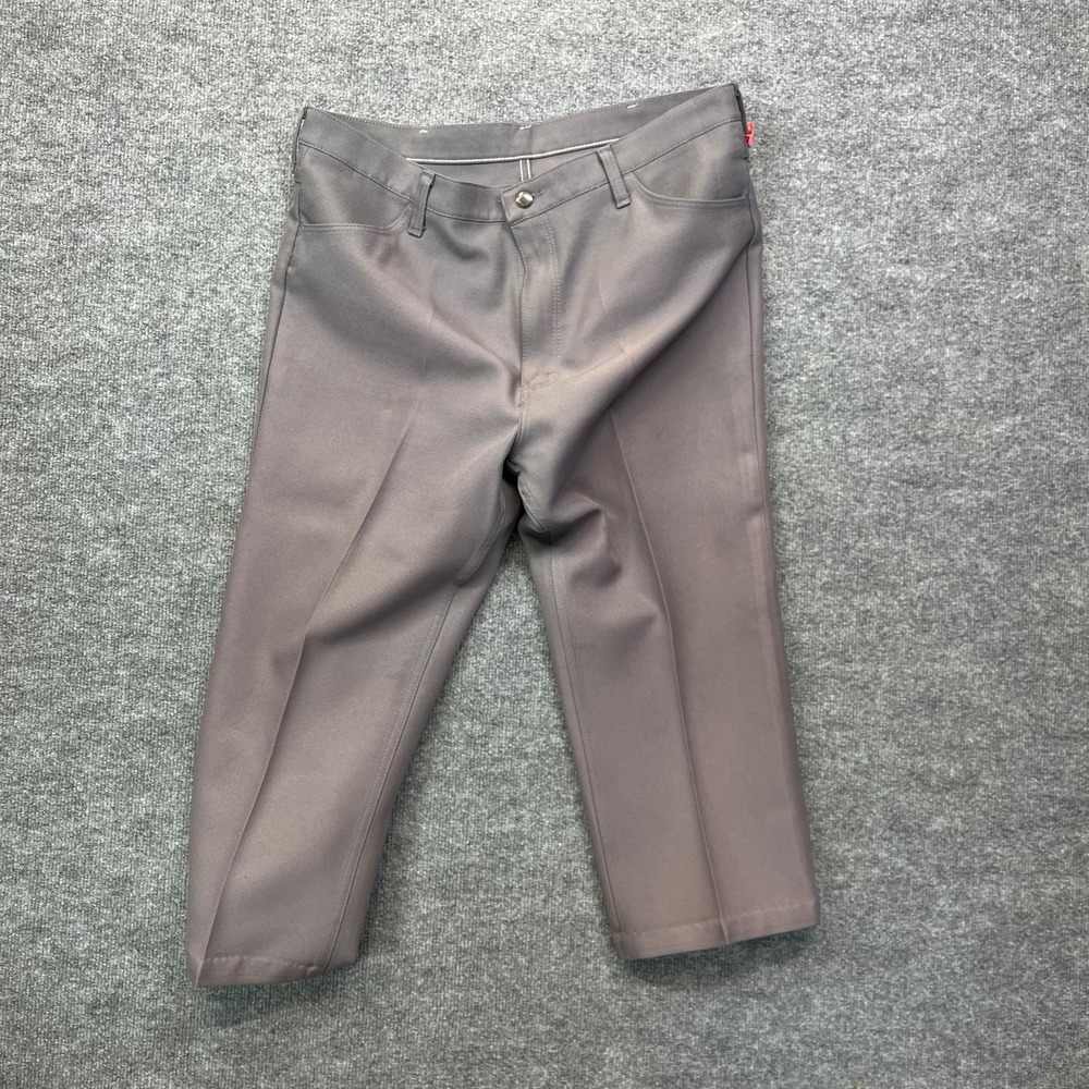 Vintage Wrangler Wrancher Dress Jeans Men's Gray Straight Fit USA Made - 40X30
